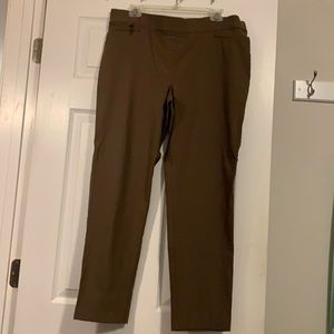 Tan straight leg pants